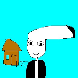 下手な絵(画伯)のイラスト　妖怪編　「ぬらりひょん」
