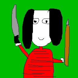下手な絵(画伯)のイラスト　妖怪編　「落武者」