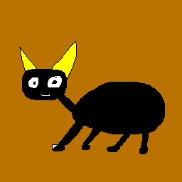 下手な絵(画伯)のイラスト　妖怪編　「牛鬼」