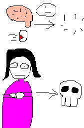 絵心ない下手な絵(画伯)で小倉百人一首54
