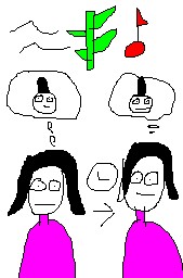 絵心ない下手な絵(画伯)で小倉百人一首58