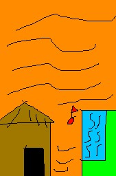 絵心ない下手な絵(画伯)で小倉百人一首71