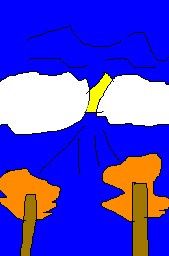 絵心ない下手な絵(画伯)で小倉百人一首79